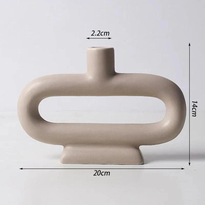 Bougeoir Moderne | Design Scandi | Fer & Verre | Polyvalent comme Vase