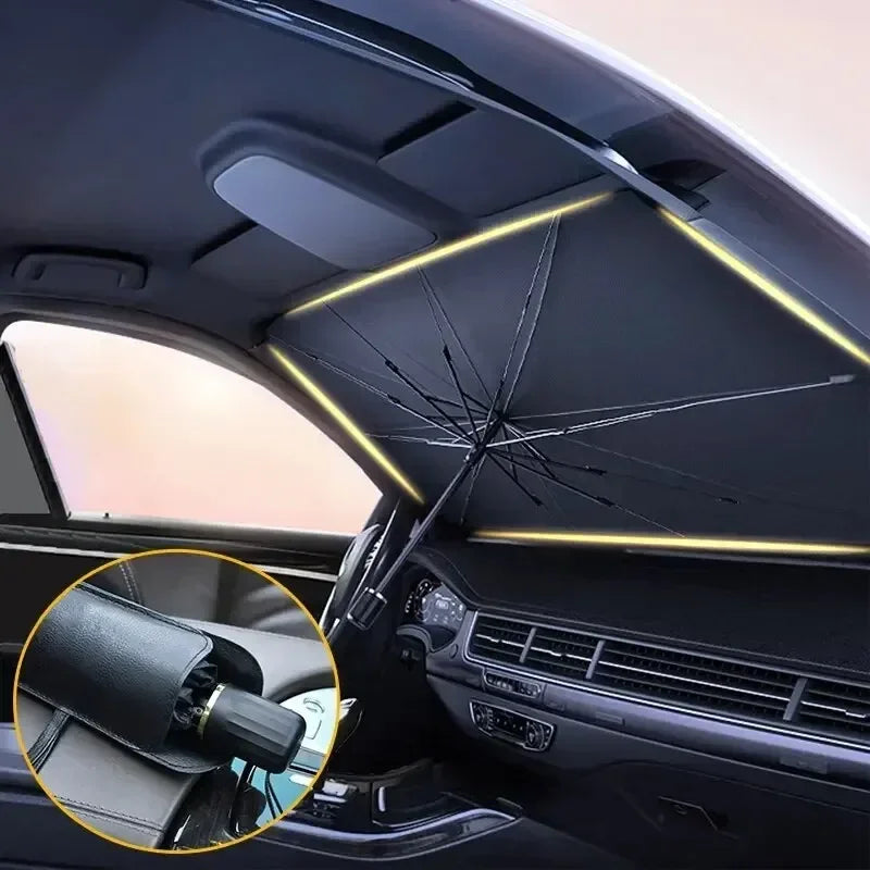 Pare-soleil Auto SunFold | Protection UV & Protection contre la chaleur | Compact & Pliable | Pour SUV & Hatchback