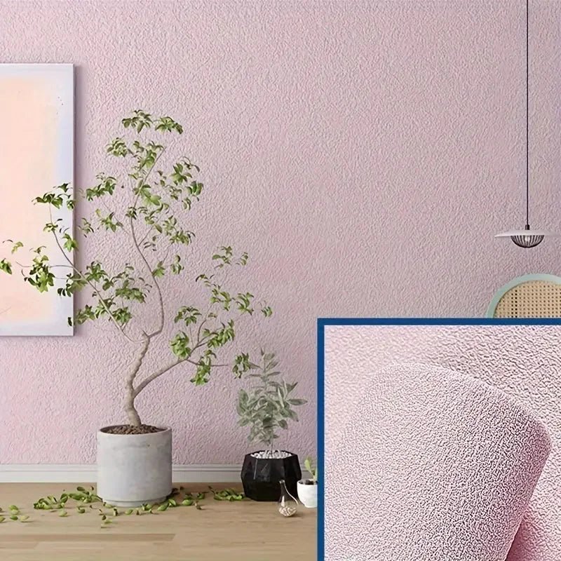 Papier peint 3D en lin autocollant Linovera | Imperméable, résistant à la moisissure & amortissant | Idéal pour le salon, la chambre & la cuisine