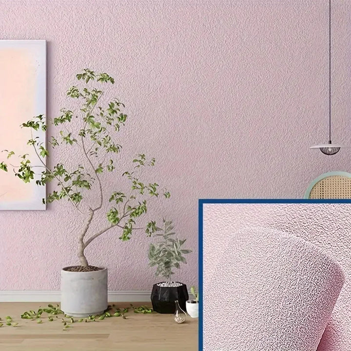 Papier peint 3D en lin autocollant Linovera | Imperméable, résistant à la moisissure & amortissant | Idéal pour le salon, la chambre & la cuisine