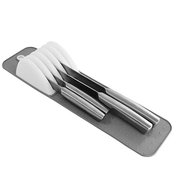 Organisateur de Couteaux BladeNest FlexLine | Sans BPA | Antidérapant et durable | Pour 5 à 11 couteaux | 39×14×4 cm