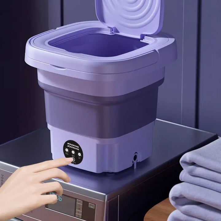 NanoWash - Machine à laver pliable de 8L pour étudiants et voyages