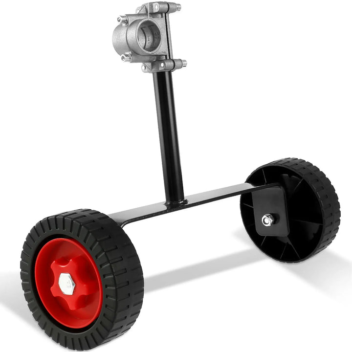 Roue de soutien universelle TRIMNOVA EasyRoll | Réglable en hauteur | Respecte le dos et les bras | Pour tondeuses à gazon et débroussailleuses