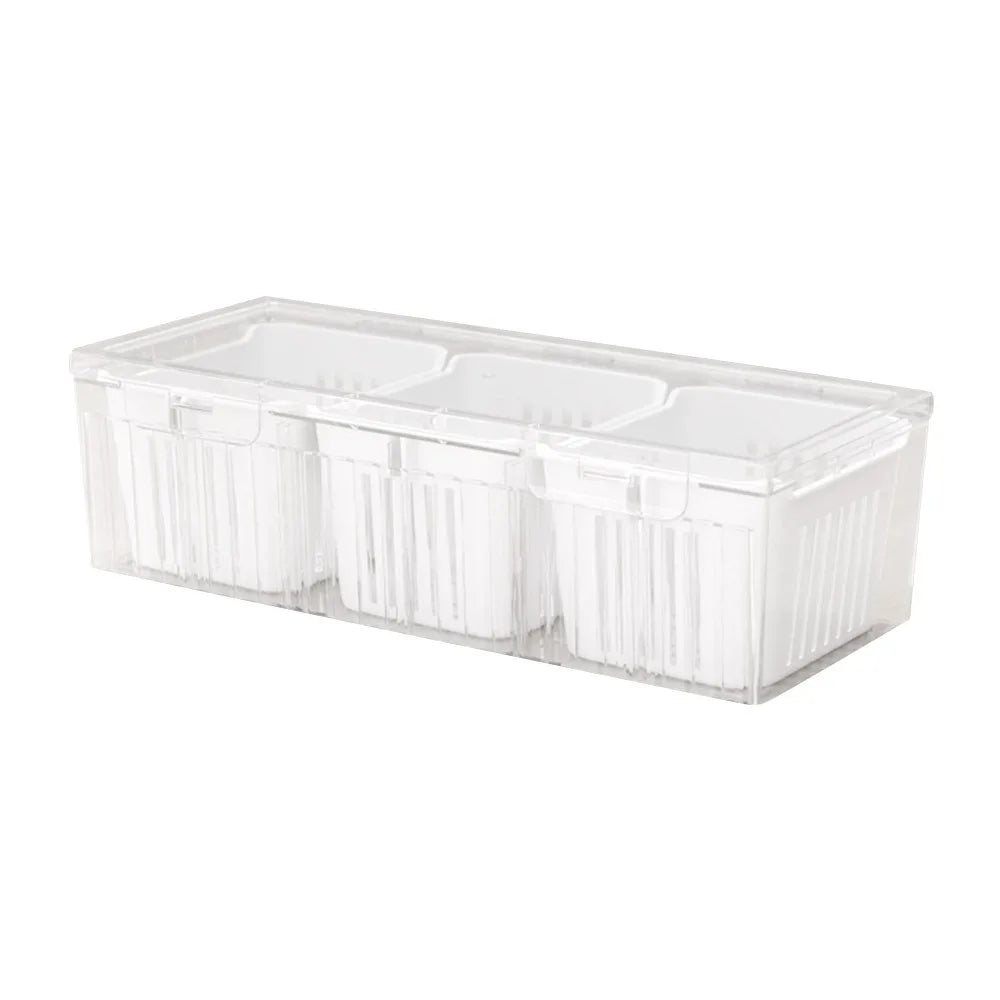 Organixo | Boîte de rangement | Compacte & Empilable | ABS | 22,7 x 9 x 6,7 cm