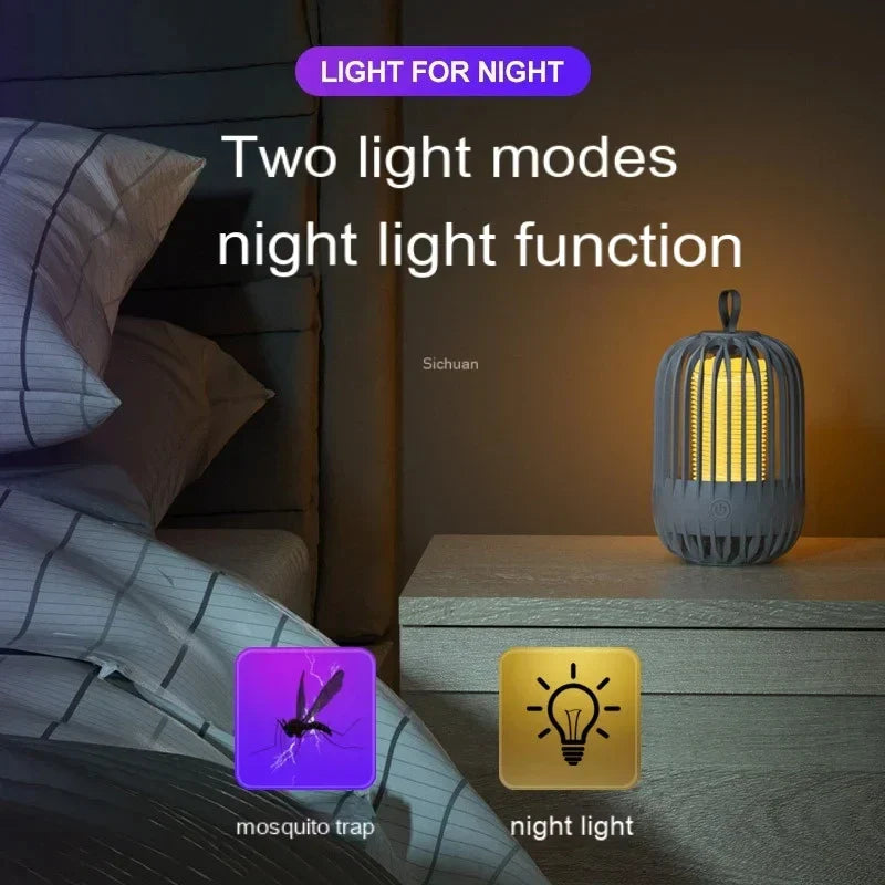 Zappora Piège à Moustiques Électrique | Lumière UV LED | Fonction de Charge USB | 13,5×8,5 cm | Pour 100 m²