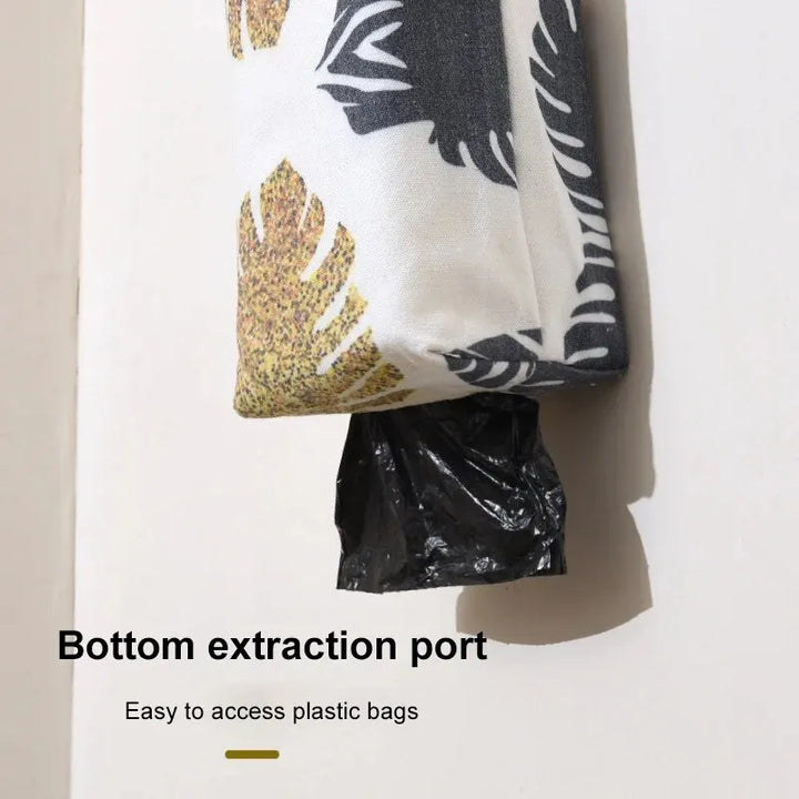 Support mural Baginova pour sacs poubelle | Distributeur de sacs gain de place | Rangement sans perçage | 34×10 cm