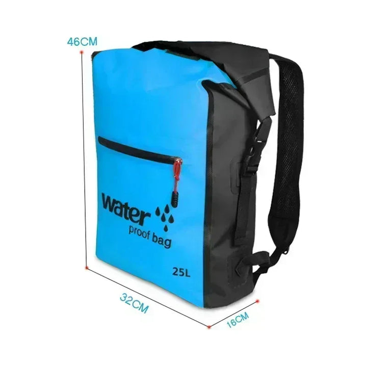 Sac à dos étanche AquaDryX 25L | Sac à dos flottant | Rolltop & Respirant | Idéal pour le kayak, le trekking & les activités de plein air
