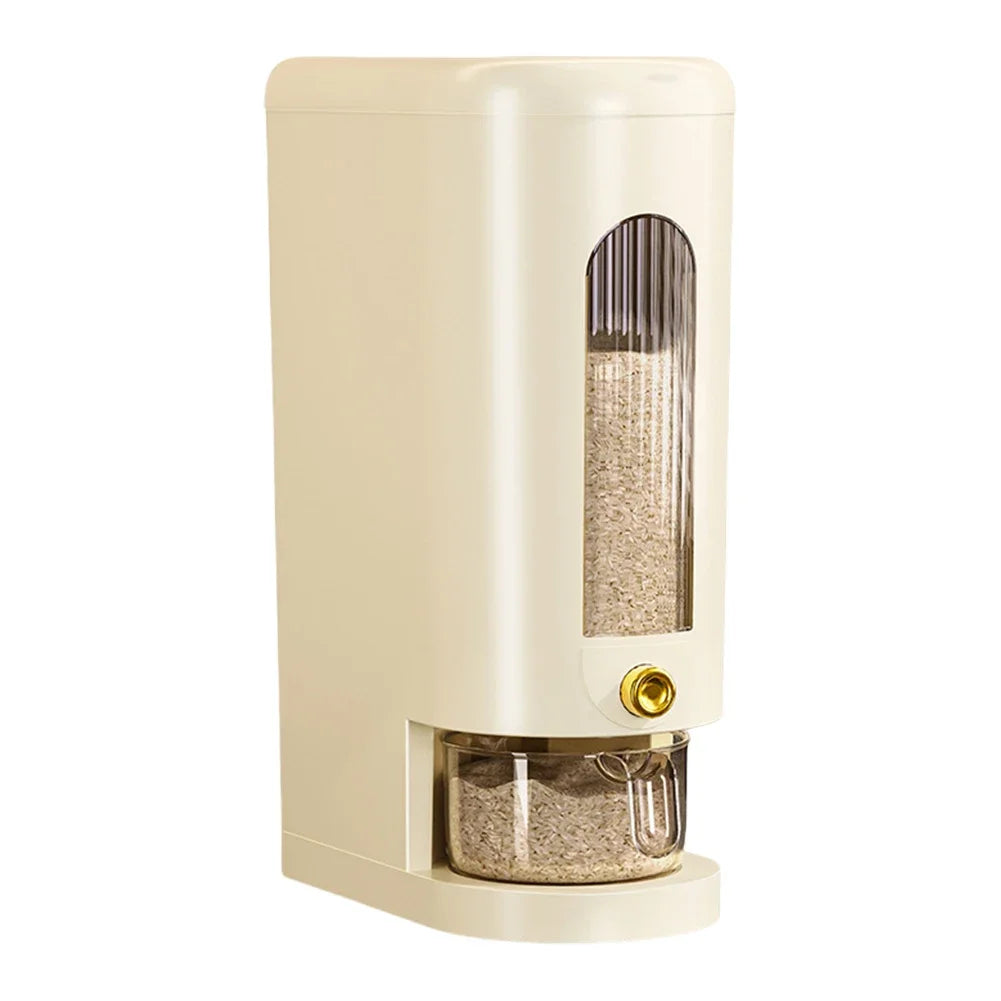 Distributeur de riz et de céréales GrainGuard | 5 kg / 10 kg | Automatique & Résistant aux insectes | Hermétique & Hygiénique