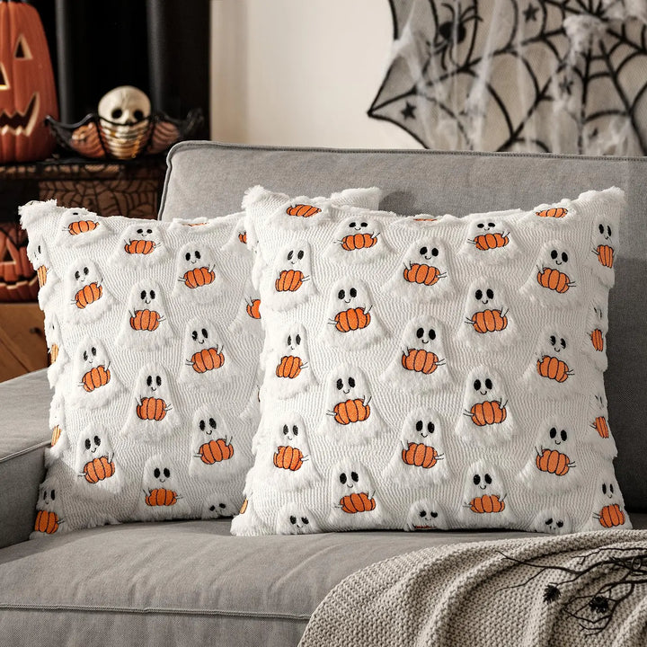 Housse de coussin DecoraLuxe | Recto avec motif, verso uni | Sans remplissage