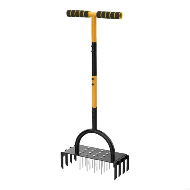 Verdex AirCore Pro Aérateur de pelouse 2-en-1 en acier | Avec 16 pointes et 8 carottes de sol | Pour jardin, pelouse et entretien du sol