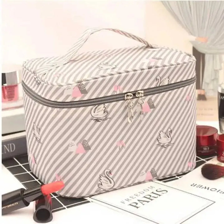 Trousse de maquillage Bellavie XL | Résistante à l'eau & Portable | Grande capacité | Tissu Oxford résistant