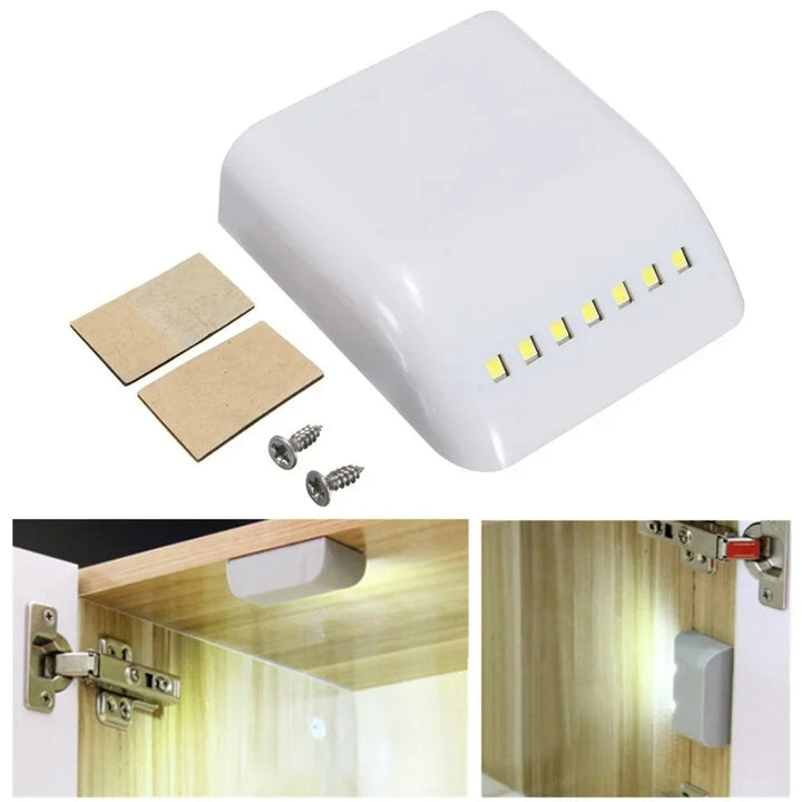 LumiHinge LED Charnière Lumière | 7 LEDs | Capteur de Mouvement | Lumière Blanche