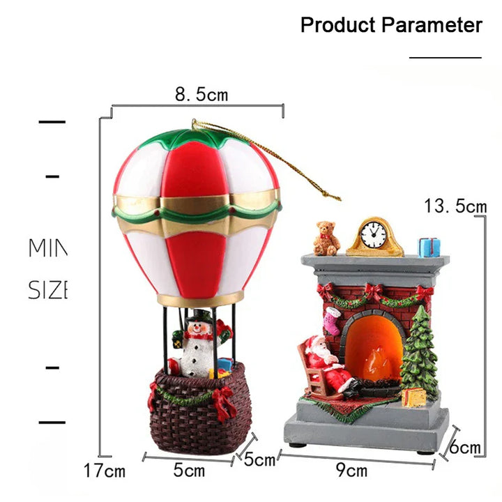 Décoration de Noël Lumière MerryGlow | Design Cartoon | Figurine LED avec batterie | Pour salon, chambre d'enfant et jardin