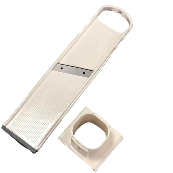 GarliChef Hachoir à Ail 2-en-1 | Râpe & Trancheuse | Presse Ail Manuelle avec Lame en Acier Inoxydable | Compatible Lave-Vaisselle | 23×5,5 cm