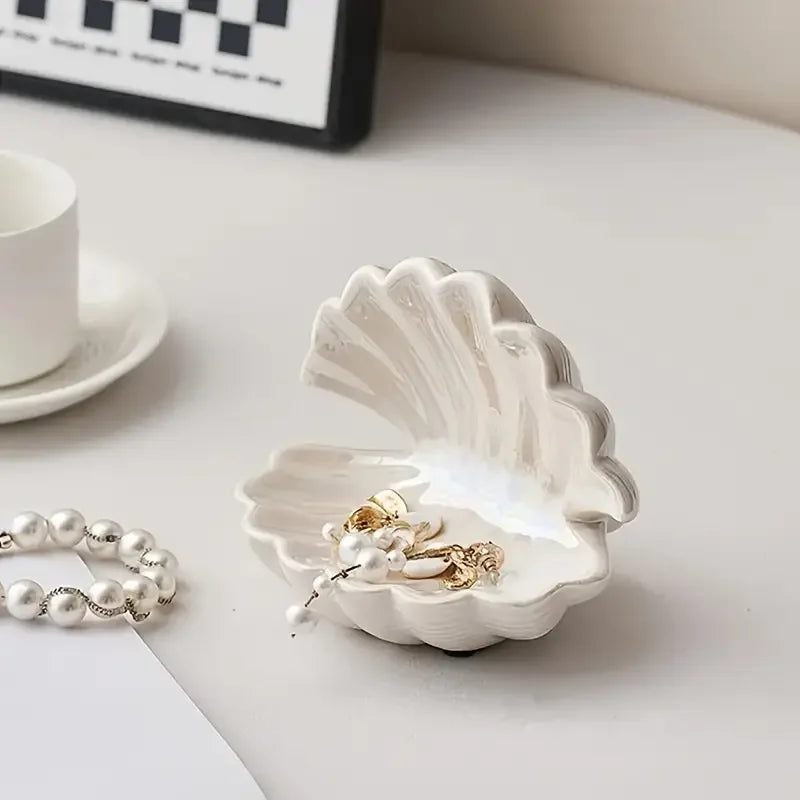 Schmuckschale MarinaShell | Mini Design Coquillage | Céramique | Plateau à bijoux et décoratif