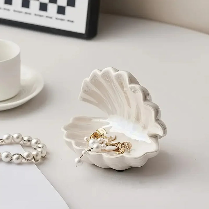 Schmuckschale MarinaShell | Mini Design Coquillage | Céramique | Plateau à bijoux et décoratif