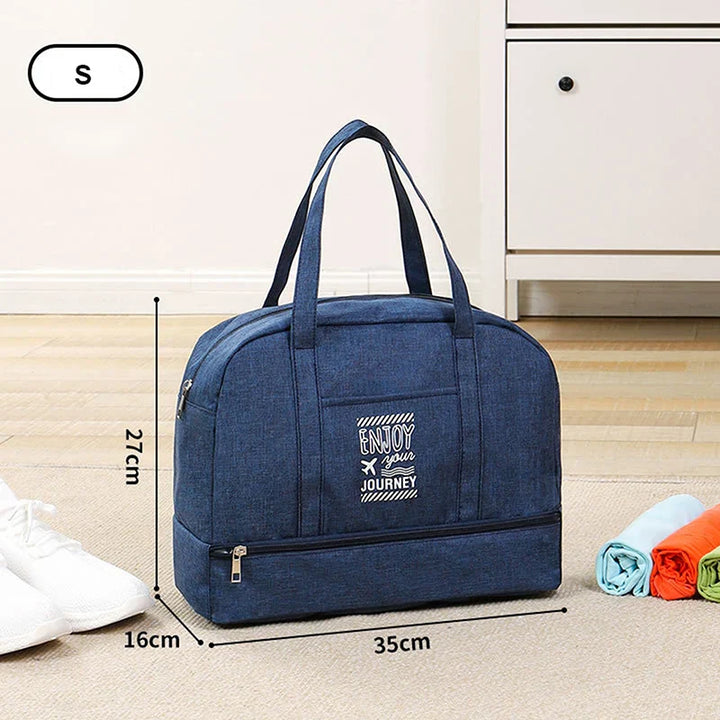 Lugviva Sac de voyage pliable pour femmes | Grand sac de week-end en tissu Oxford | Sac à main pour voyages, quotidien et sport