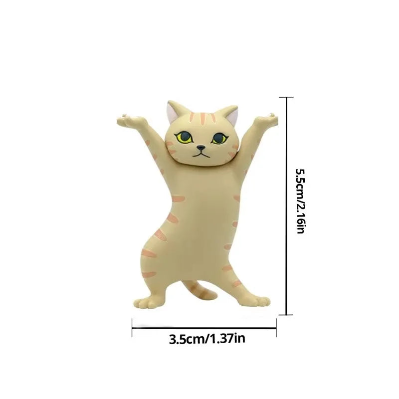 Figurine de Chat Dansant MiauMents | Décoration Miniature Amusante | Figurine de Collection & Décoration de Gâteau