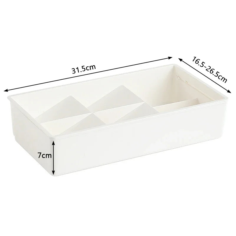 Organisateur de tiroirs FlexiStore pour cuisine | Extensible & avec des séparateurs | Plastique | Système d'organisation