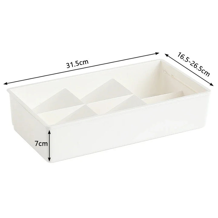 Organisateur de tiroirs FlexiStore pour cuisine | Extensible & avec des séparateurs | Plastique | Système d'organisation