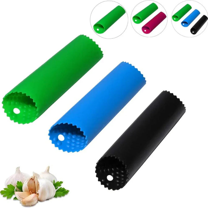 Peleur d'ail en silicone | Sans odeur & Rapide | SchälFix avec structure ondulée – Lavable au lave-vaisselle