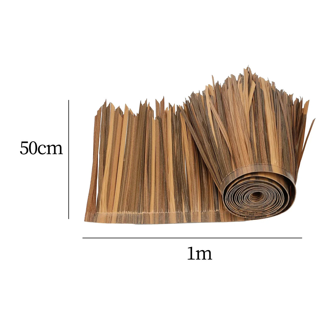 TROPISHIELD Toit de palmier artificiel | Résistant aux UV & aux intempéries | 100×50 cm | Pour toits DIY, parasols, bars Tiki & cabanes de jardin