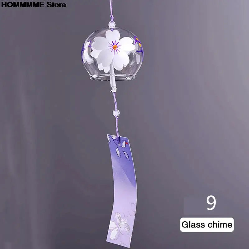 Cloche à vent en verre Hanabira | Style japonais | Son clair & pendentif décoratif | Fait à la main