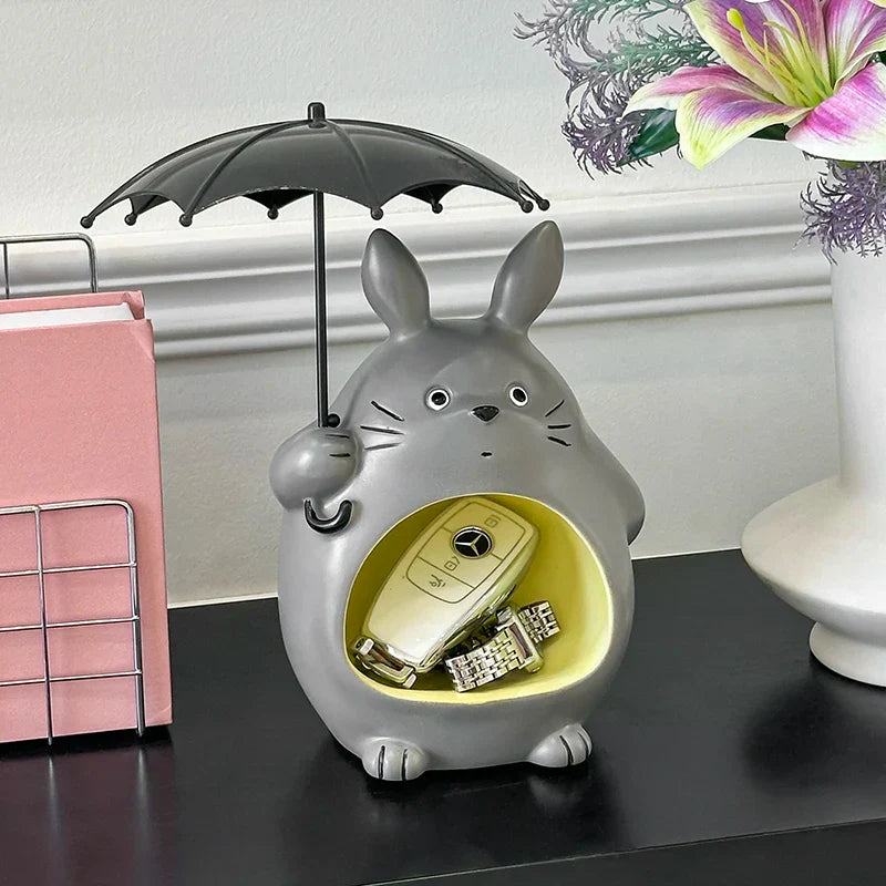Totomi porte-clés figurine | Design cartoon mignon | Décoration inspirée de Totoro | Pour salon et chambre