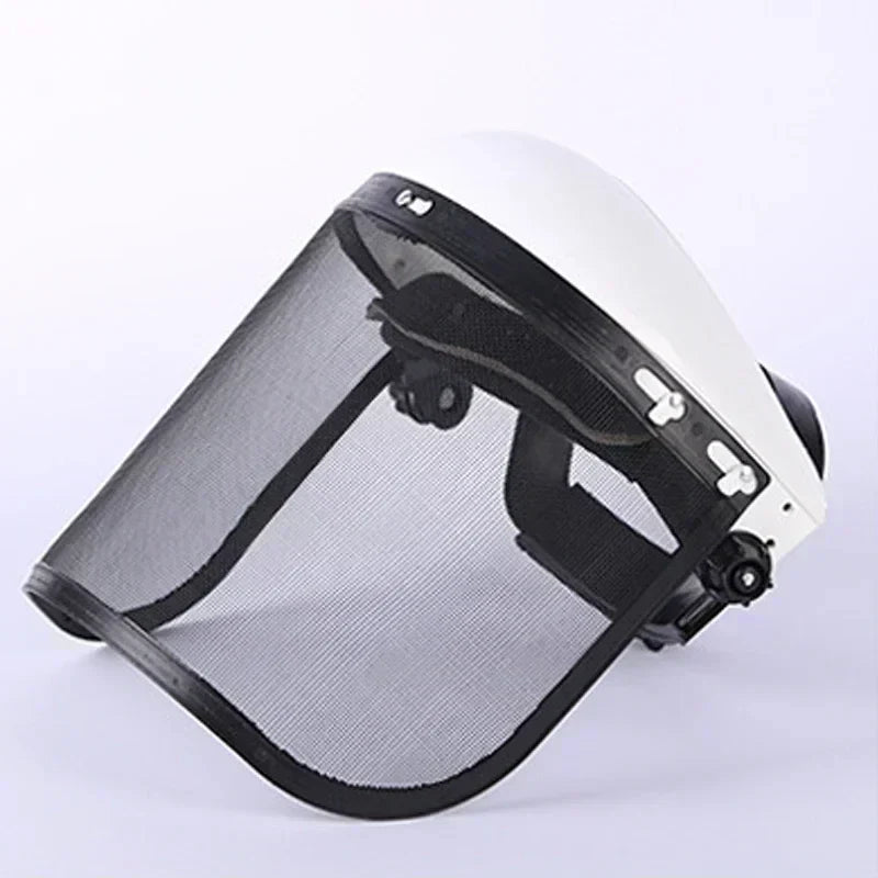 Casque de protection SafeCut | Protection en acier inoxydable pour le visage pour le jardin et la construction | Masque complet contre les éclaboussures et les chocs | 39×20 cm