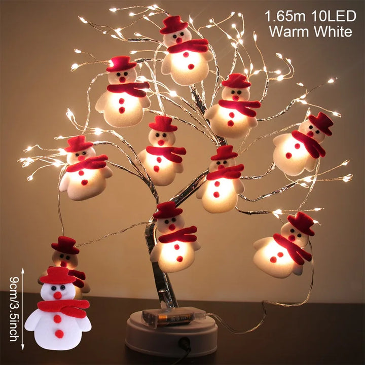 Guirlande lumineuse LED Bonhomme de Neige Frostella | Décoration de Noël Intérieure | Blanc Chaud & Fonctionnement sur Piles | Design Noël 2025