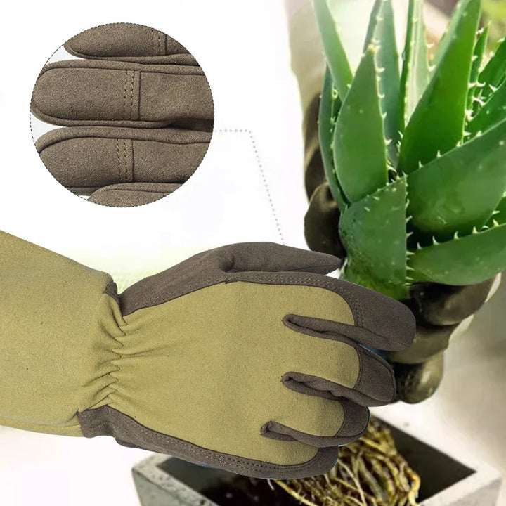 Gants de jardin FLORAHAND | Résistants aux épines & respirants | Gants longs pour dames | 1 paire
