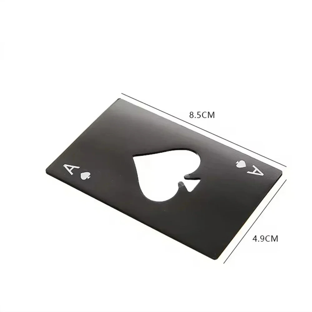 AcePour Ouvre-bouteille en Acier Inoxydable au Design de Cartes à Jouer – Robuste, Élégant & Toujours à Portée de Main
