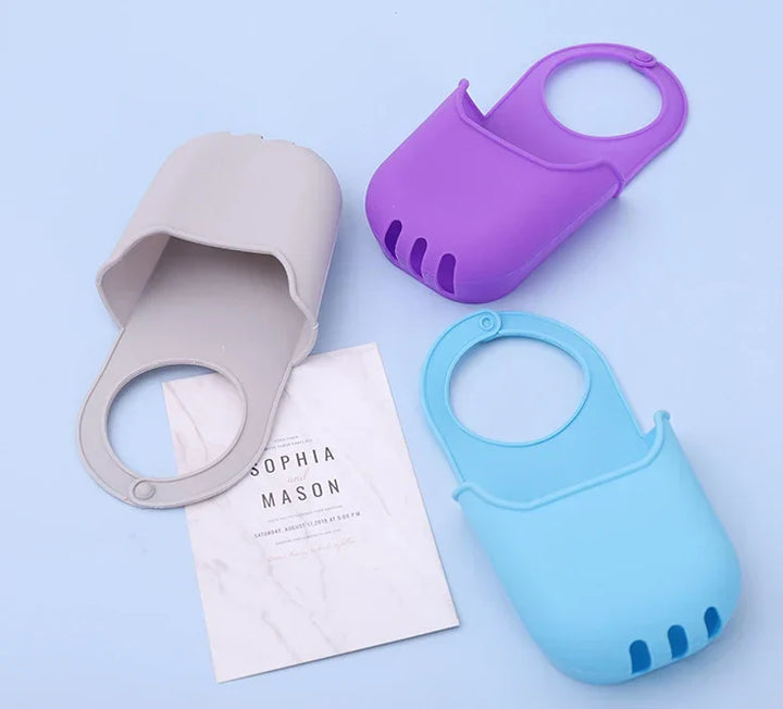 AquaHold | Organisateur de lavabo suspendu | Panier d'égouttage pour éponges et savons | Accessoires de cuisine et de salle de bain