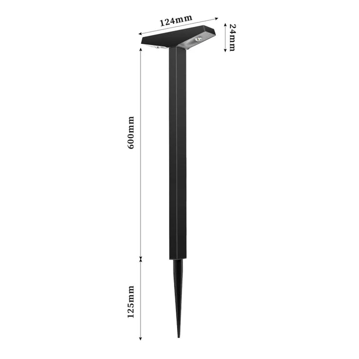Lumora SolPath Lampes de Jardin | Alimentées par Solaire | Étanchéité IP65 | Hauteur Réglable | Blanc Chaud & Froid | Pour Allées, Terrasses & Jardins