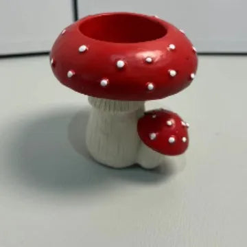 Mycora Porte-bougie Champignon | Décoration artisanale en résine | Porte-thé et accessoire de maison | Design inspiré de la nature