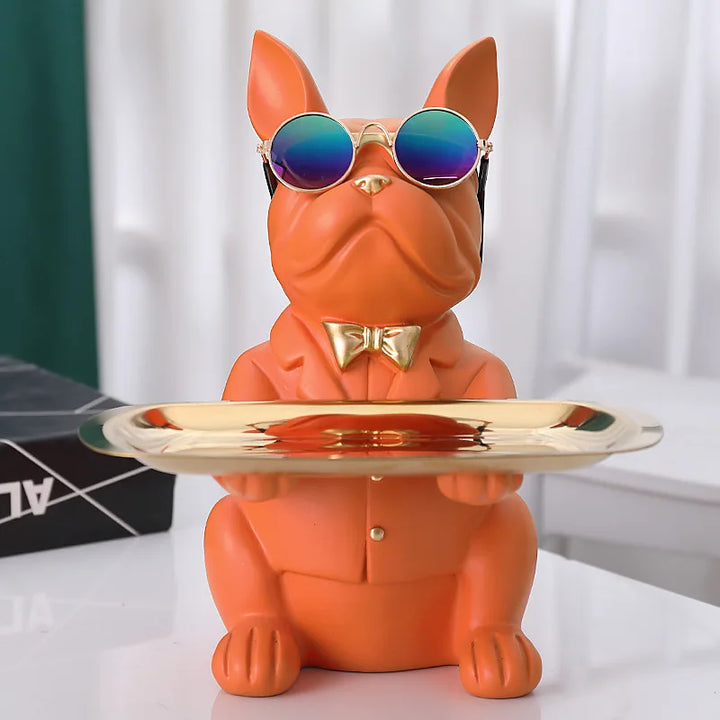 Décoratif en résine Bulldog Decodoggo | 26 cm | En résine | Élégant & Fonctionnel | Pour clés & petits objets