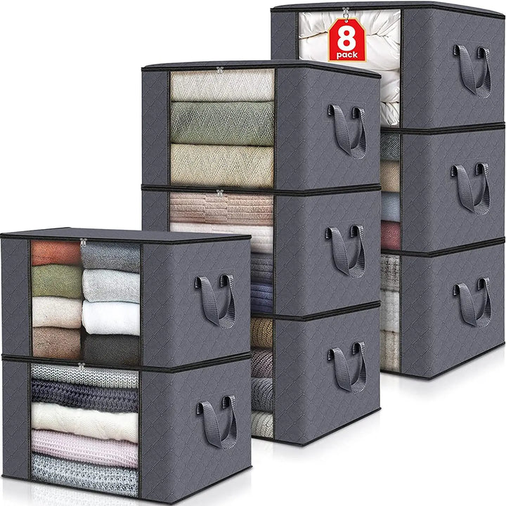 OrdiSpace Sac de rangement vêtements | Pliable & Grand volume | Idéal pour couvertures & organisation de placard