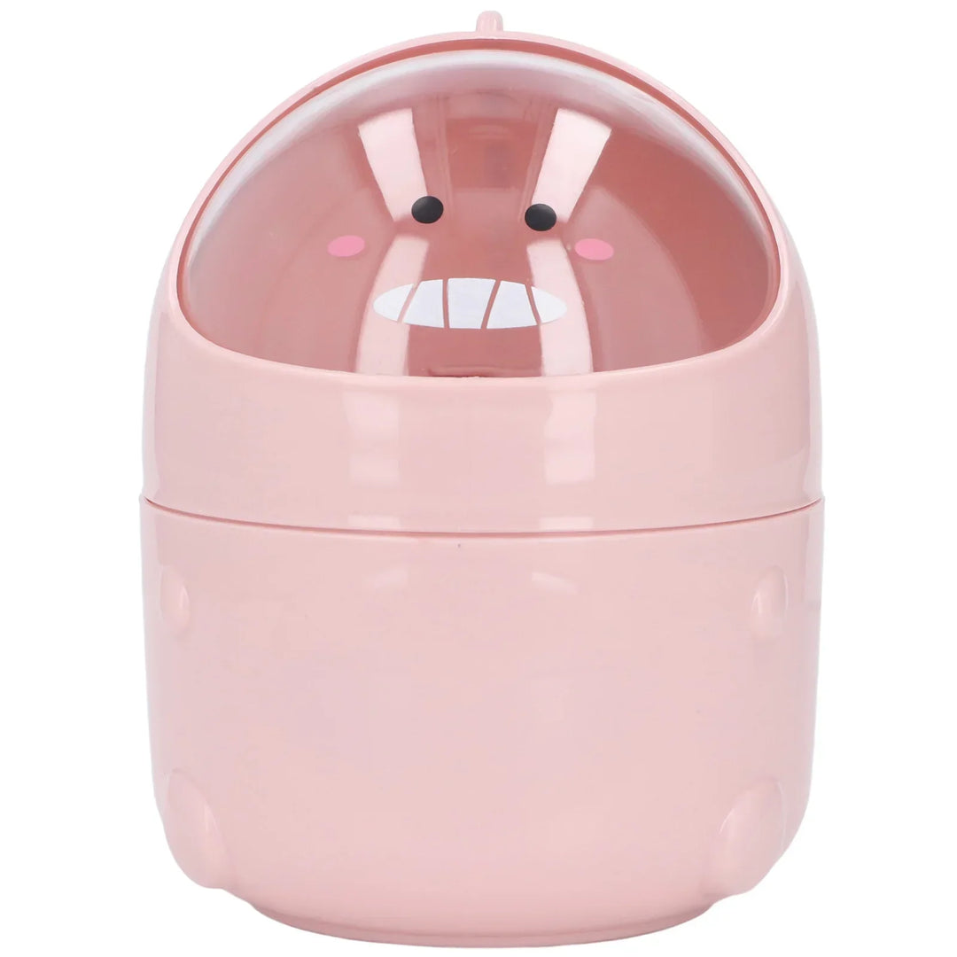 DinoBin Mini Poubelle | Design Bébé Dinosaure | Antidérapant & Couvercle Amovible | 15 x 12,5 cm