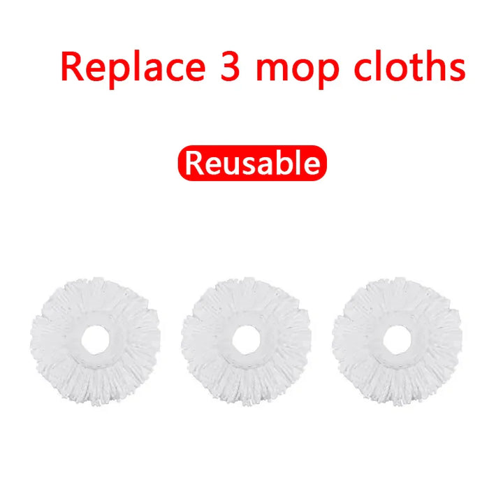 Duocleva Balai à franges avec seau à double compartiment | Manche en acier inoxydable de 138 cm | Tête rotative à 360° | Pour carrelages, bois et stratifié