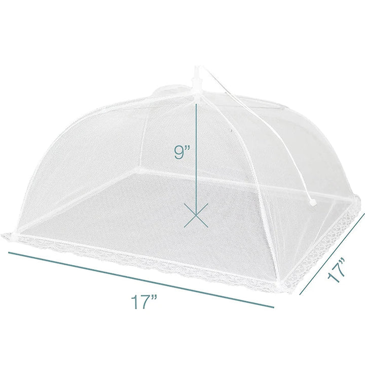 FrischNetz Couverture pliable pour aliments | Réutilisable & Respirant | Réseau anti-insectes pour l'extérieur & la cuisine | Léger & Économiseur d'espace