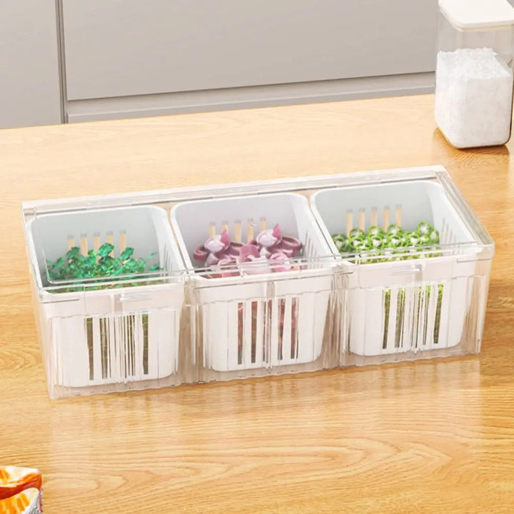 Organixo | Boîte de rangement | Compacte & Empilable | ABS | 22,7 x 9 x 6,7 cm