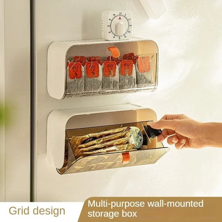 KlarStil Boîte de Rangement pour Toilettes | Montage Mural | Résistante à la Poussière & Autocollante | Organisateur de Maquillage & Bijoux