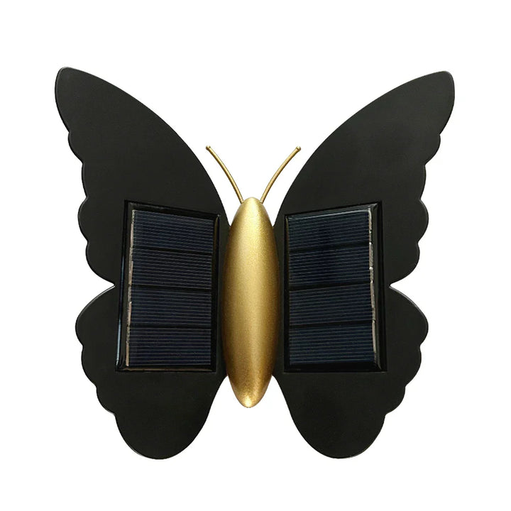 Lumora FlyGlow Lampe Murale Solaire Papillon | Avec Détecteur de Mouvement & Auto On/Off | IP65 Étanche | Pour Jardin & Entrée