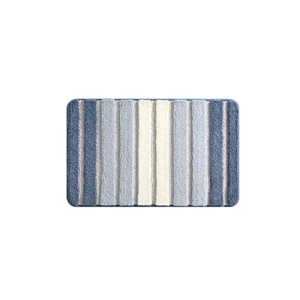 AquaLoom Tapis de Bain | Rayé | Doux & Antidérapant | 40 x 60 cm | Plusieurs Couleurs