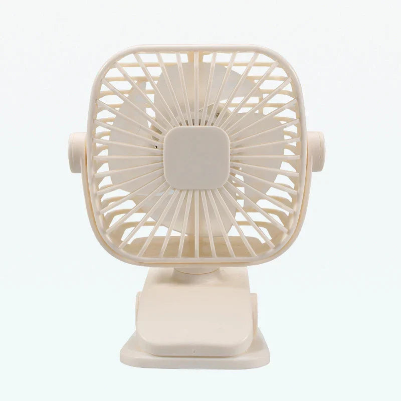 Ventilateur Mini USB SilentBreeze | Portable & Rechargeable | Ventilateur de bureau & clip silencieux pour bureau & lit