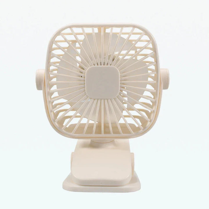 Ventilateur Mini USB SilentBreeze | Portable & Rechargeable | Ventilateur de bureau & clip silencieux pour bureau & lit
