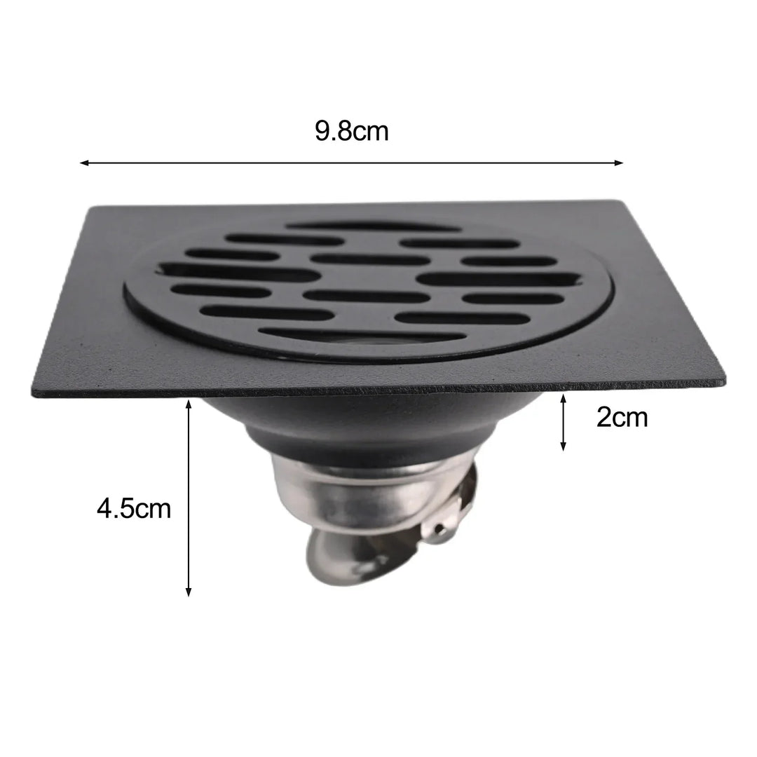 Bouche de drainage AquaShield ProDrain | Protection contre les refoulements & protection contre les odeurs | Acier inoxydable 304 | Étanche aux insectes & aux odeurs | Pour salle de bain, douche & cuisine