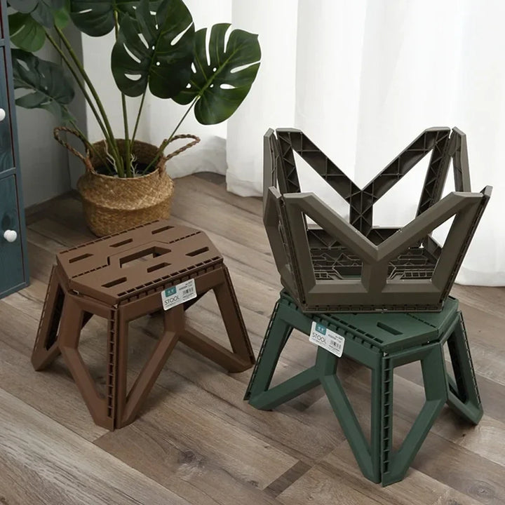 CampFold Tabouret Pliant | Tabouret de Camping Pliable | Haute Capacité de Charge | Compact & Résistant aux Intempéries