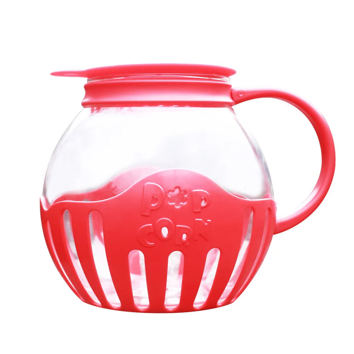 Popurella Préparateur de Popcorn au Micro-ondes en Verre Borosilicaté | Résistant à la Chaleur & Réutilisable | 1 pièce | environ 400 g