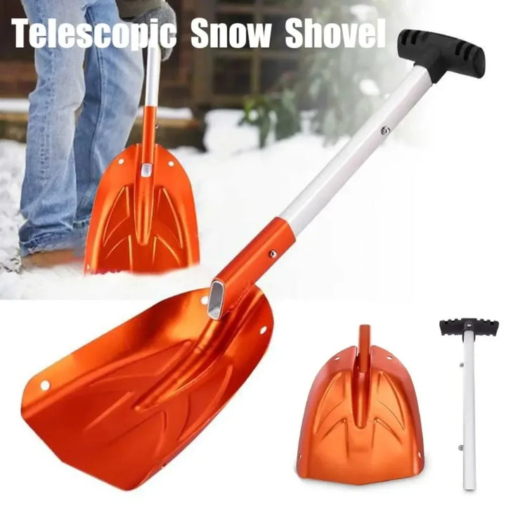 Nordivox | Pelle à neige télescopique | Pliable & Détachable | Alliage d'aluminium | Légère & Robuste | Pour voiture, jardin & utilisation hivernale